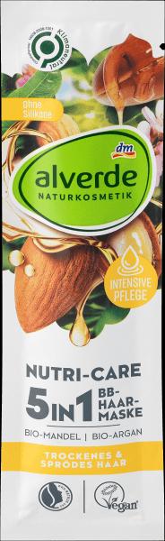 Image du produit dm alverde Masque capillaire Nutri-Care BB 5in1 amande bio, argan bio (20 ml)