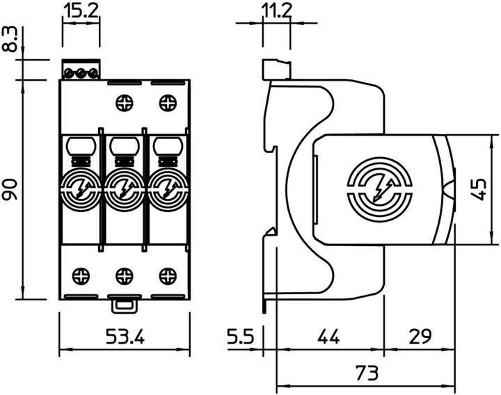 Image du produit OBO Bettermann OBO SurgeController V20 tripolaire FS 280V