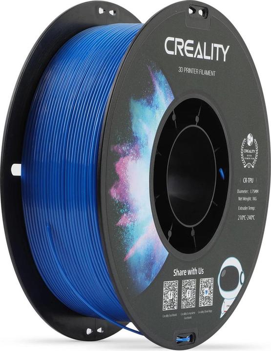 Creality Filament (TPU, 1.75 mm, 1000 g, Bleu)