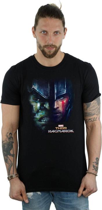 Image du produit Universal Textiles Mens Hulk Split Face Cotton T-Shirt (XL)