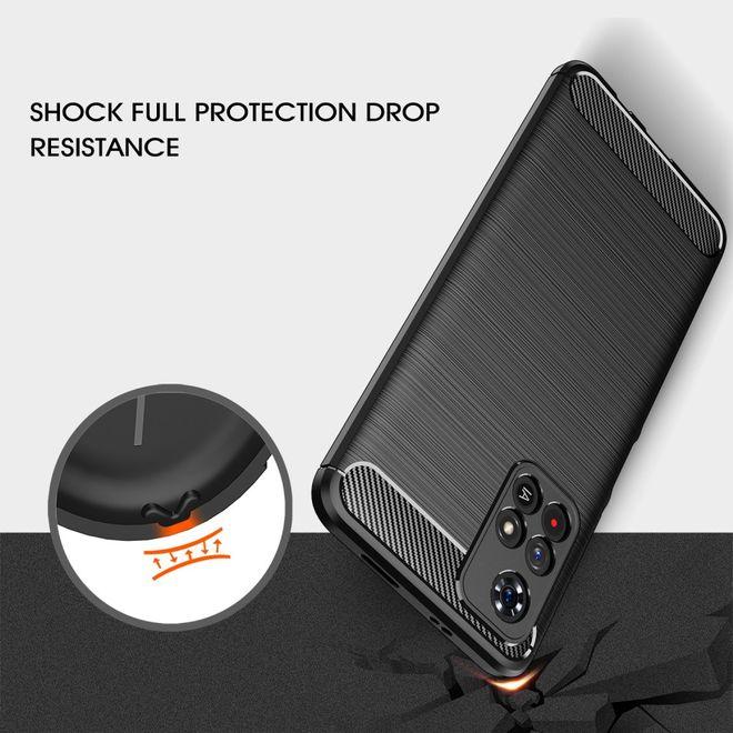 Image du produit MU Style Série Softcase TPU en fibre de carbone (Xiaomi Poco M4 Pro 5G)