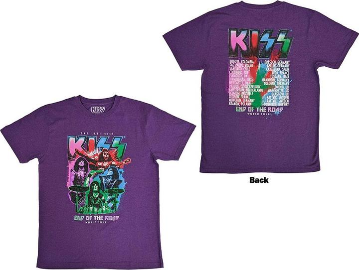 KISS End Of The Road Colour Pop Back Print