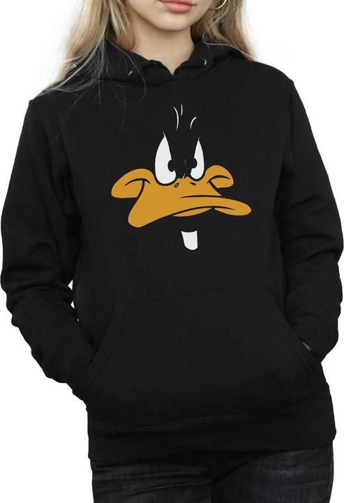 Actual product image Looney Tunes Womens/Ladies Daffy Duck Big Face Hoodie (S)