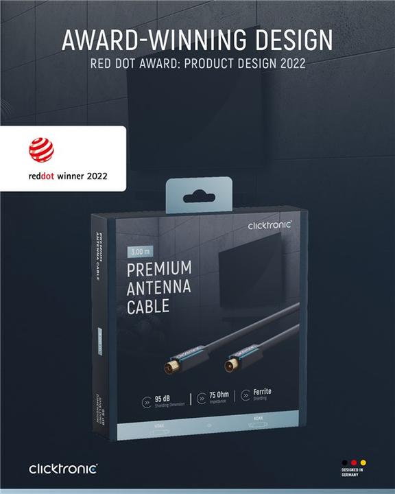 Image du produit clicktronic Câble d'antenne (95 dB, Câble d'antenne)