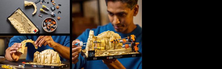 Actual product image LEGO Pod racing in Mos Espa - Diorama (75380, LEGO Star Wars)