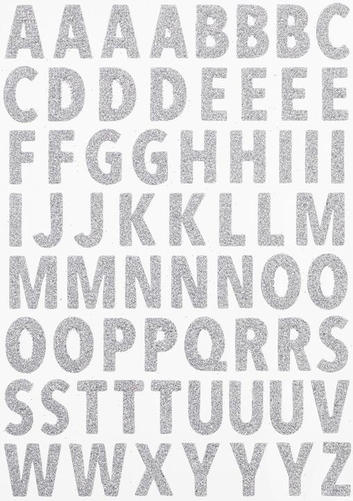 Image du produit Hobby Fun Autocollants scintillants "Lettres