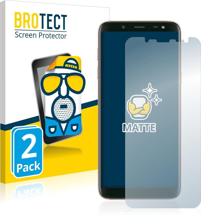 Actual product image BROTECT Anti-glare screen protector matt (2 Piece, Samsung Galaxy J6 (2018))
