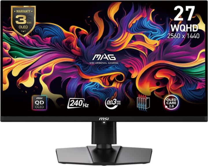 Produktbild MSI MAG 271QPXDE QD-OLED E2 (2560 x 1440 Pixel, 26.50")