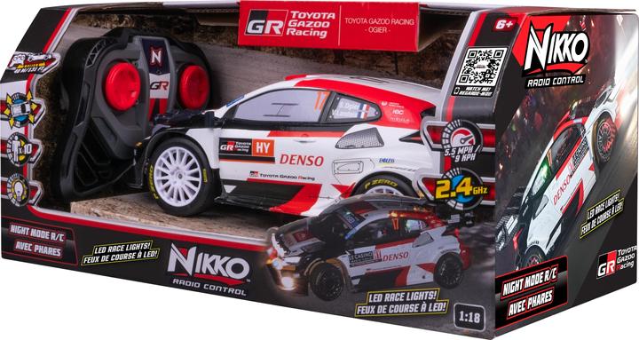 Image du produit Nikko RC 10394 Night Mode Toyota Gazoo WRC, voiture de rallye télécommandée selon des détails réalistes m