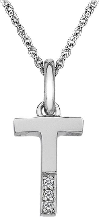 Hot Diamonds Diamond letters necklace T (Silver 925, 40 - 45 cm)