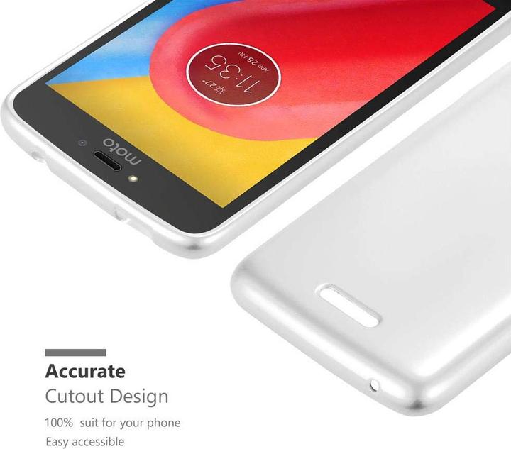 Actual product image Cadorabo TPU Matt Metallic Cover (Motorola Moto C)
