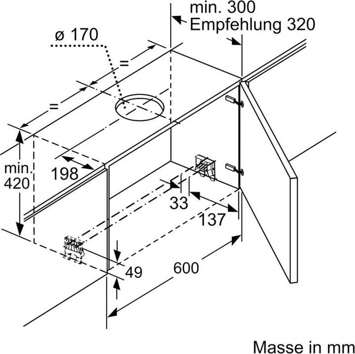Immagine prodotto Bosch Hausgeräte DFS067A51C (Cappuccio a schermo piatto)