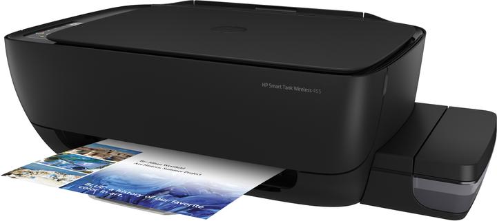 Produktbild HP Smart Tank Wireless 455 - Multifunktionsdrucker - Farbe - Tintenstrahl - refilla (Tintenpatrone, Farbe)