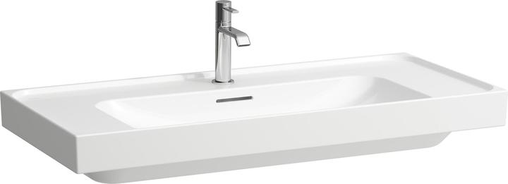 Produktbild Laufen Meda Waschtisch, unterbaufähig, 1000x460mm, Ablage beidseitig, 3 Hahnlöcher, mit Überlauf (1070 mm, 205 mm)