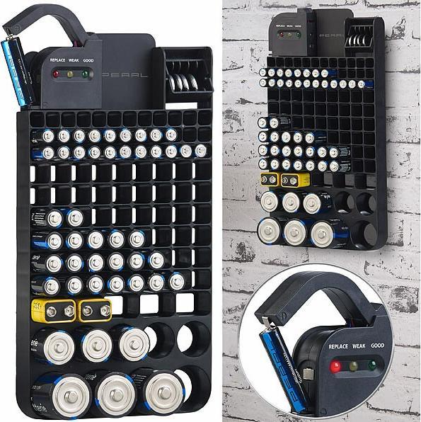 Produktbild Pearl Organizer für 110 Batterien mit Tester