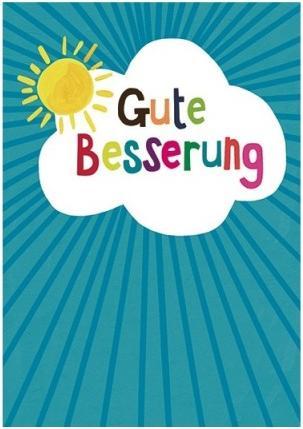 Produktbild Papersalad Genesungskarte Gute Besserung - Sonne