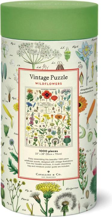 Actual product image Cavallini Wildflowers Wildflowers (1000 pieces)