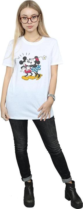 Immagine prodotto Disney Mickey Mouse Mickey And Minnie Kiss Maglietta Ampia Donna (XXL)