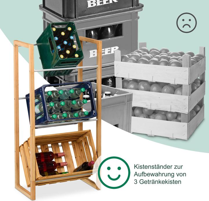 Actual product image Relaxdays Beverage crate rack