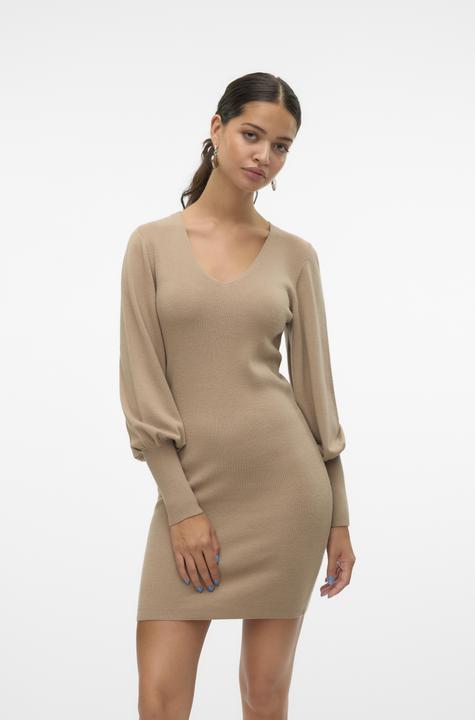 Actual product image Vero Moda VMHOLLYKARISPUFF Short dress knitted dress (L)