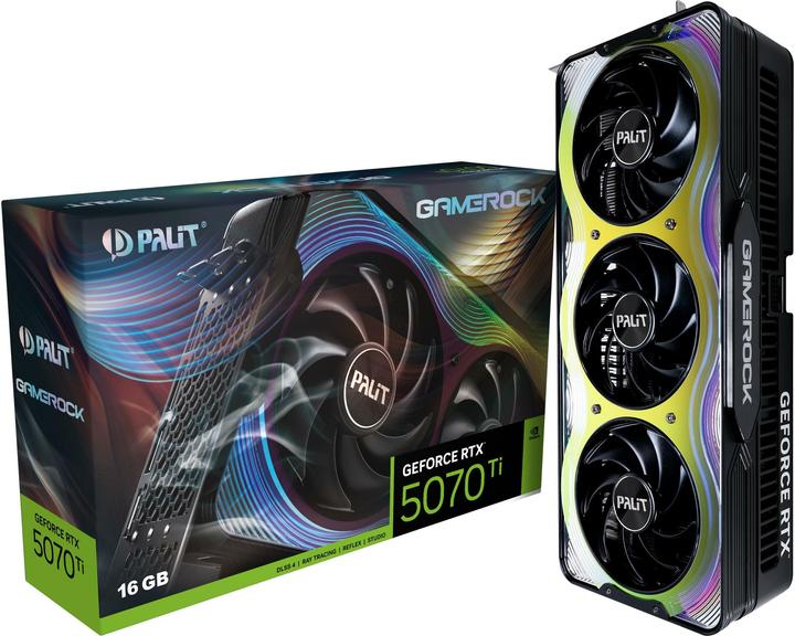 Image du produit XpertVision Palit RTX5070TI GameRock 16GB GDDR7 HDMI 3xDP (16 Go)