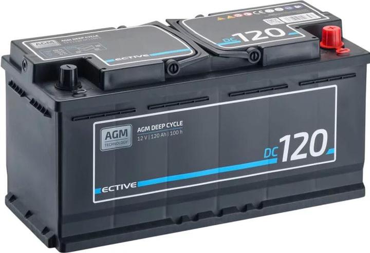Image du produit Ective DC 120 AGM Deep Cycle 120Ah Versorgungsbatterie (12 V, 120 Ah)