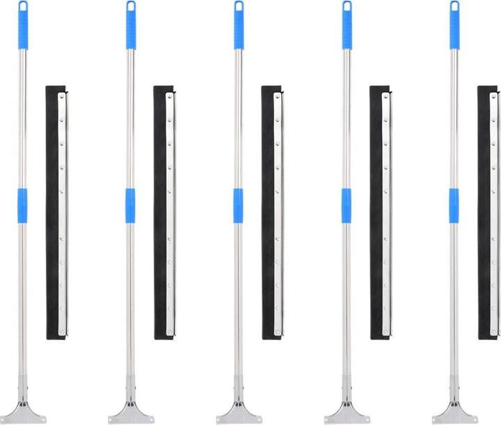 Actual product image VidaXL Water scraper with handles 5 pcs. and rubber (5 pcs.)