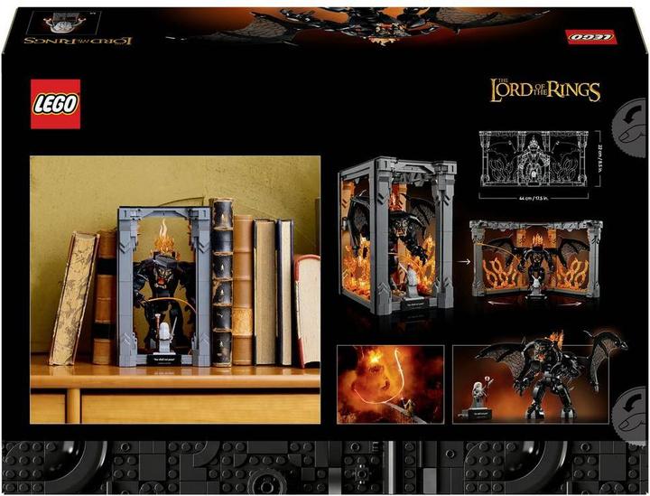 Produktbild LEGO ICONS Der Herr der Ringe: Balrog Bücherstütze (10367, LEGO Icons)