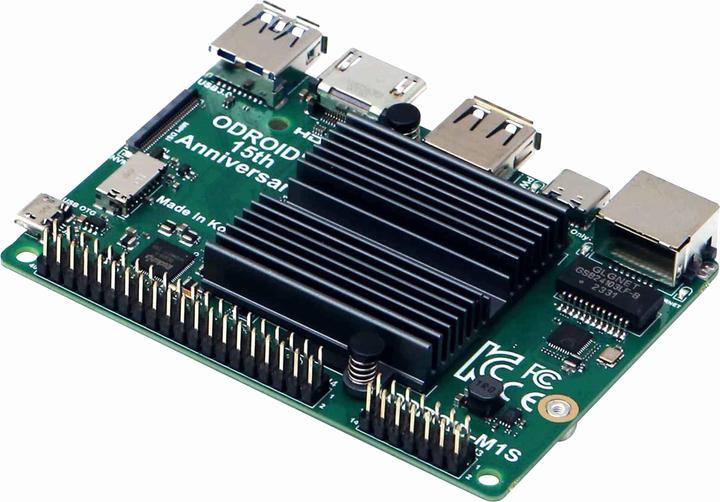 Actual product image Odroid M1S single-board computer with IO header, 8 GB RAM