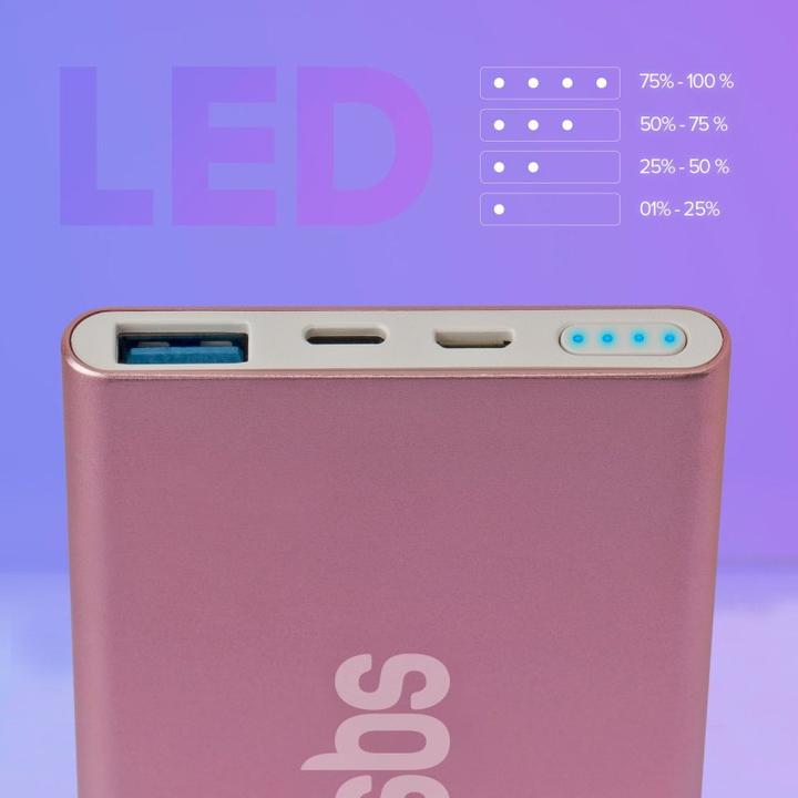 Actual product image SBS Fast charge 5000mAh Power bank - Gold Collection (5000 mAh, 18.50 Wh)