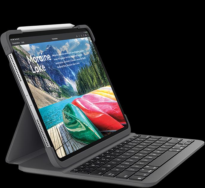 Produktbild Logitech Slim Folio Pro (FR, iPad Pro 11 2018 (1. Gen), iPad Pro 11 2020 (2. Gen), iPad Pro 11 2021 (3. Gen), iPad Pro 11 2022 (4. Gen))
