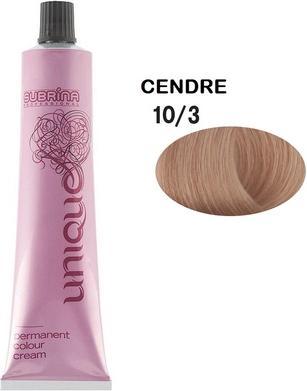 Subrina Professional Unique Permanent Hair Dye 103 Light Blonde Cendre - 100 Ml (103 Light Blonde Cendre)