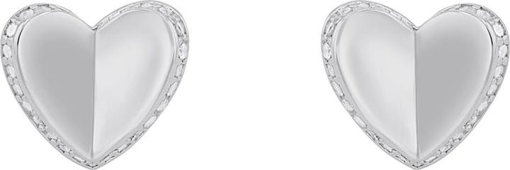 Produktbild S.Oliver Ohrschmuck für Damen, 925 Sterling Silber, Zirkonia (synth.) | Herz (925er Silber)