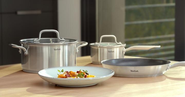 Immagine prodotto Tefal Virtuoso (28 cm, Padella per friggere, Acciaio inossidabile)