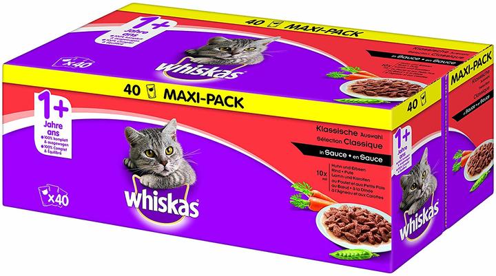 Actual product image Whiskas 1+ Classic selection in sauce (Adult, 40 pcs., 4000 g)