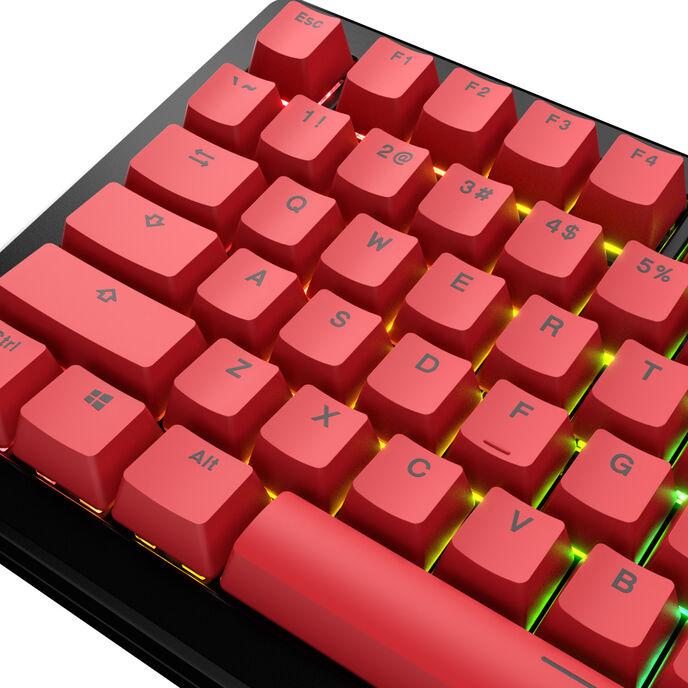Produktbild Glorious GPBT Basics Keycaps, ANSI Layout (US), PBT, Dye-Sub - Revive Red