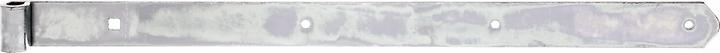 GAH Ladenband Länge 600 x 13 x 40 mm Stärke 5 mm Stahl galv. verz. dickschichtpassiviert Ø 13 mm abge...