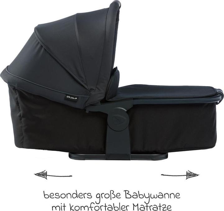 Produktbild TFK Kinderwagen 3 in 1 3in1 Kombi-Kinderwagen-Set Pro mit Luftreifen