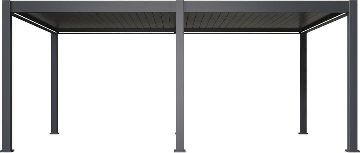 Actual product image Weide Electric pergola 4x6m anthracite with LED (600 cm, 400 cm)