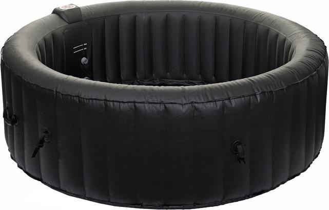 Swisshandel24 Whirlpool, 4 Personen In-/Outdoor heizbar aufblasbar ø 180cm FI-Schalter (4 Pers.)