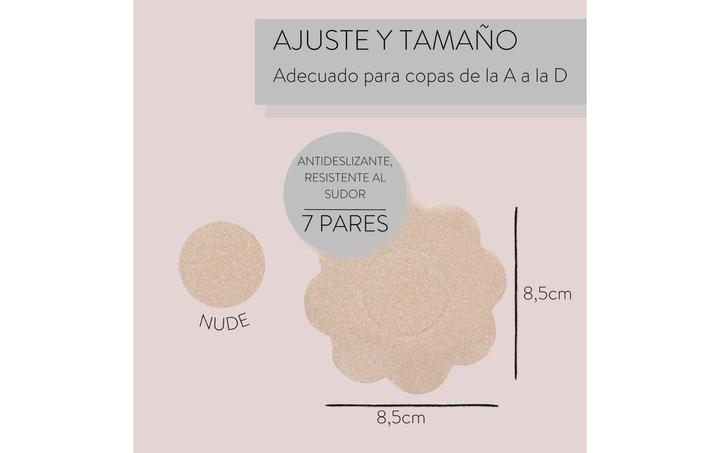 Produktbild Parsa Beauty Parsa - Satin Nipple Covers 7 pcs - Nude
