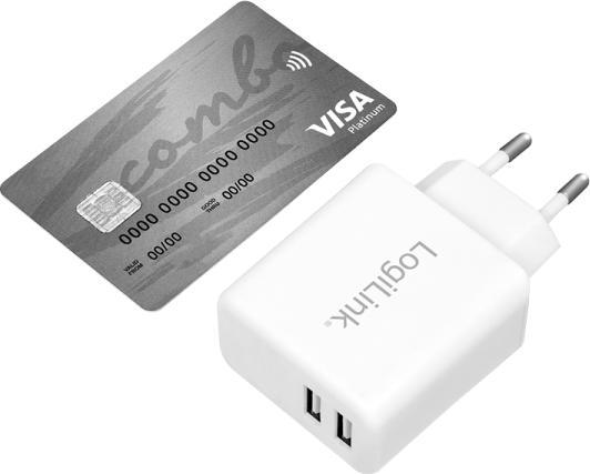 Produktbild LogiLink USB Steckdosenadapter (12 W)
