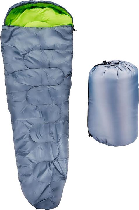 Actual product image Camp Active Sleeping bag mummy yellow/grey (210 cm)