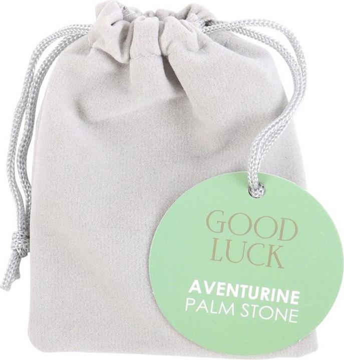 Actual product image Something Different Good Luck Adventurine Palm Stone (1 ml)