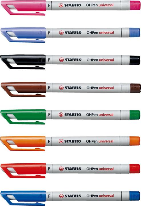 Image du produit STABILO Folienstift OHPen Universal F Schwarz, 10 Stück (Noir, 0.70 mm, 10 x)