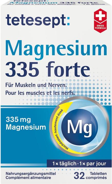 Tetesept Magnesio 335 forte (32 Pezzo/i, Pillole, 56 g)