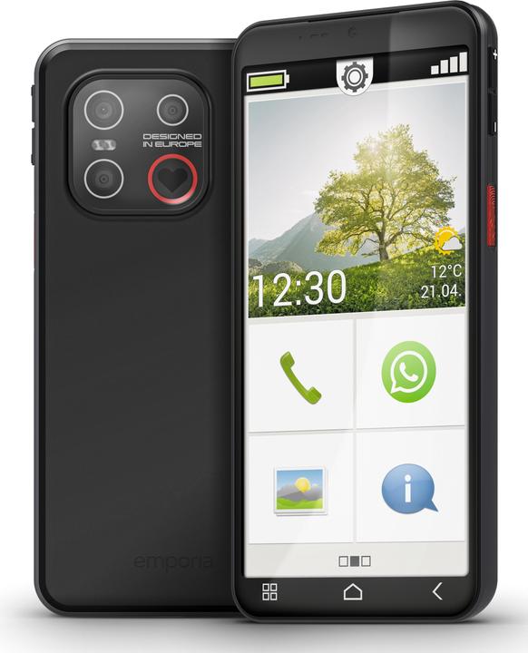 Produktbild Emporia Smart.7 lite (128 GB, Schwarz, 5.45", Single SIM, 13 Mpx, 4G)