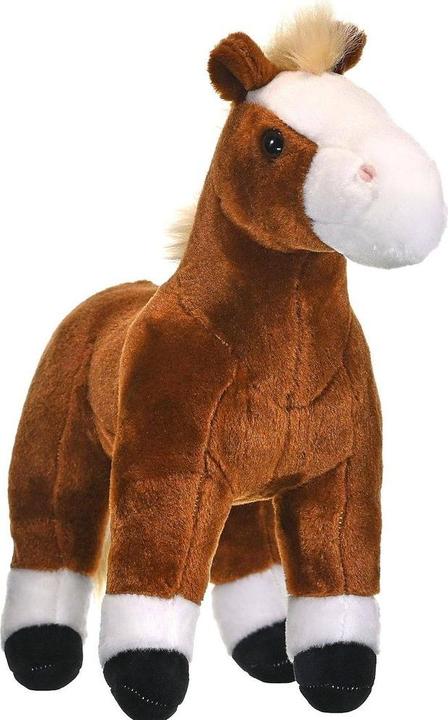 Image du produit Wild Republic Peluche cheval debout marron Cuddlekin (30 cm)