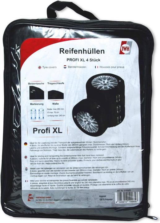Actual product image IWH Tyre covers Profi XL 4 pieces