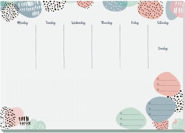 Image du produit Jolie Sous-main en papier ®, A3, Rose Inspiration (EN), mise en page en anglais, avec undatie (42 x 29 cm)